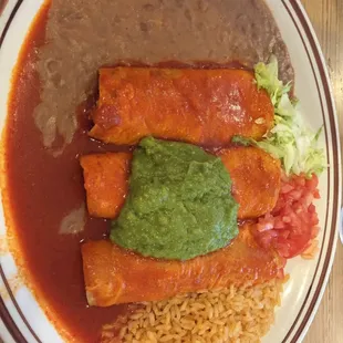 Chicken enchiladas