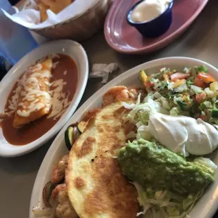 Shrimp Fajita Quesadilla