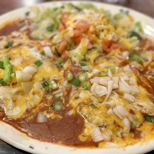 Flat enchiladas