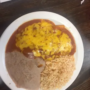 2 Cheese enchiladas-lunch portion