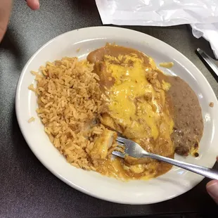 Enchiladas de queso.