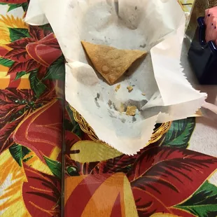 Chip basket kind of small