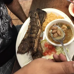 Costillas de res were just ok. Nothing special about them.