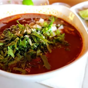 Menudo with handmade tortillas; the perfect Sunday brunch.