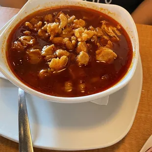 a bowl of chili soup