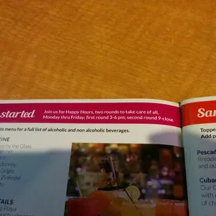 Was just told by the waiter here that happy hour ended at 11 when the menu CLEARLY says 9-Close.