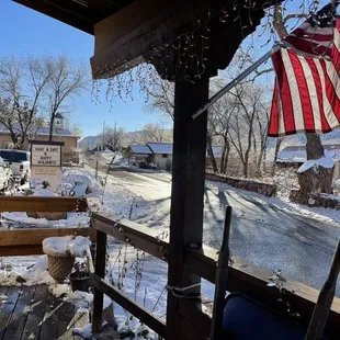 Exterior facing parking lot