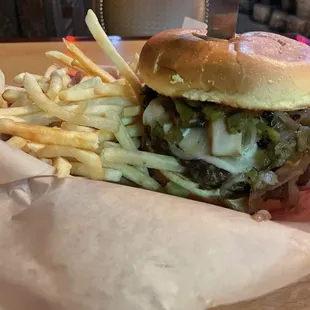 Mushroom Swiss Burger