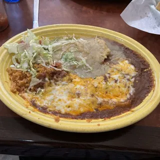 6. Green Corn Tamale and Enchilada Lunch Special