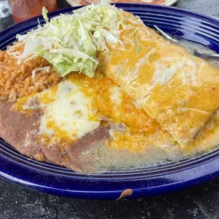 8. Burrito, Enchilada Style Lunch Special