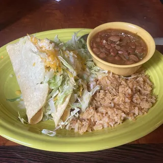 2. Two Chicken Tacos Lunch Special