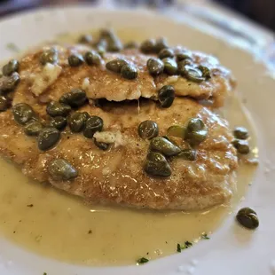Chicken francese with capers