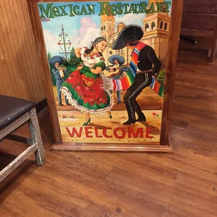 a welcome sign
