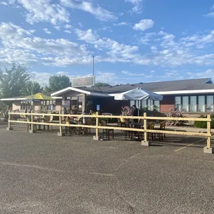 Outside patio ready to go!