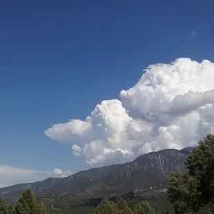 Thunderhead over Mt Pinos