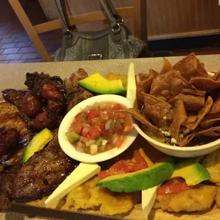 Parrillada Familiar. More than enough for two people. Could easily feed 3 with an appetizer.