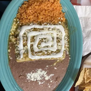 Chicken enchiladas