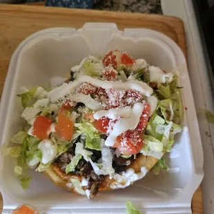 Carne  Asada Sope sooo bomb!!