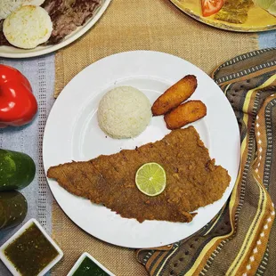 Breaded tender beef steak