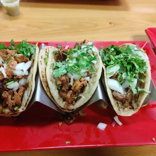 Tacos (Al Pastor and Lengua)