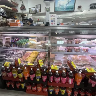 a variety of beverages