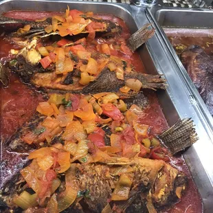 Mojarras en salsa