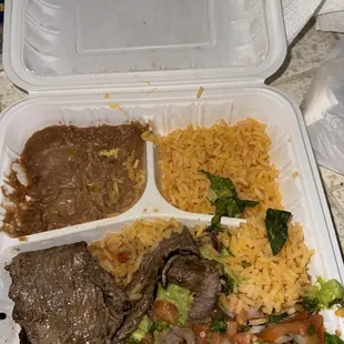 Carne asada plate