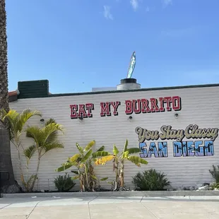 the entrance to the restaurant