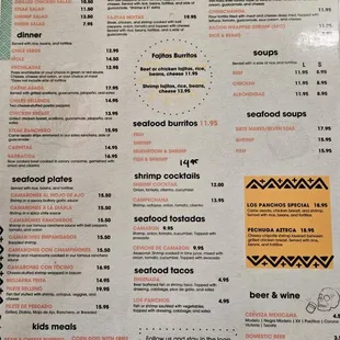 Current Menu