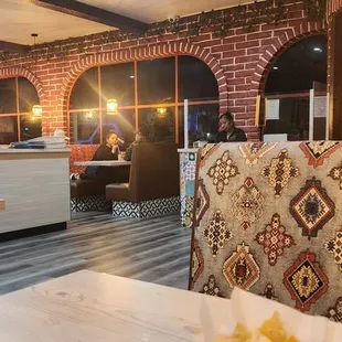 the dining area