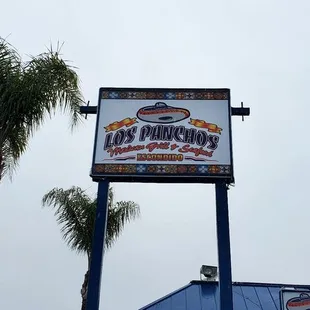 the sign