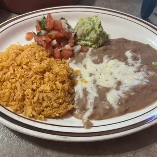 Rice and beans for fajitas