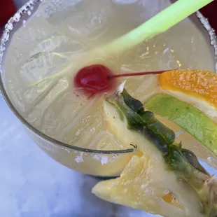 Enjoying the perfect margarita! Dianna is one of the best waitresses &amp; the food as usual is incredible.