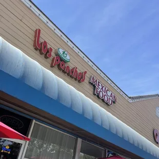 the front of the restaurant