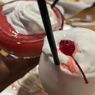 Strawberry Daquiri and Pina colada