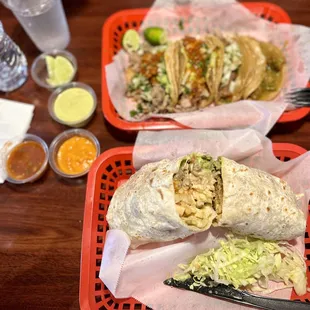 Taco Tuesday deals (top) and B Cali Burrito (bottom)