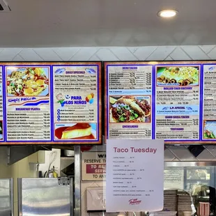 Menu as of 7/4/23