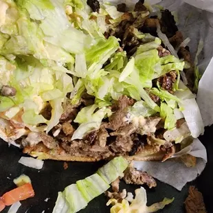 Carne Asada Torta (inside)