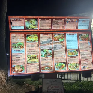 Drive Thru menu 9/3/23