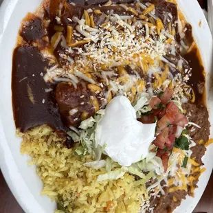 Enchilada platter