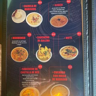 Menu page 3