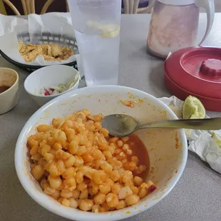 Pozole was mostly hominy