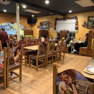 To your right upon entry