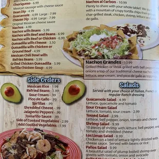 apps | nachos | sides | salads