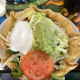 Taco fajita salad