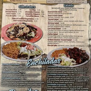 burritos and wraps, menu