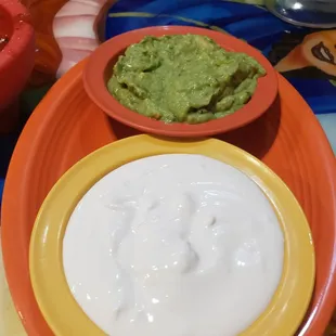 Sour cream and guac