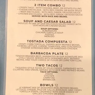 Lunch Menu