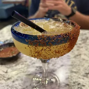 Happy hour mango margaritas