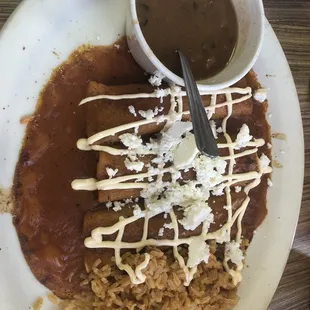 Poblano Chicken Enchiladas